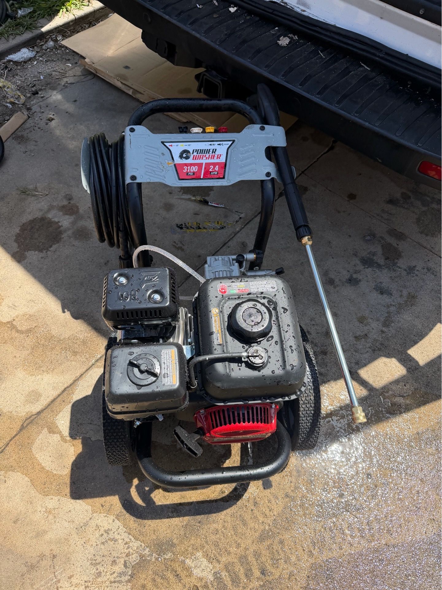 Powerwasher 3100 PSI 2.4 GPM Gas Pressure Washer, Engine (50 State), Reliable Residential Cold Water Power Cleaner