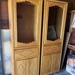 Santa Fe Style End Cabinets