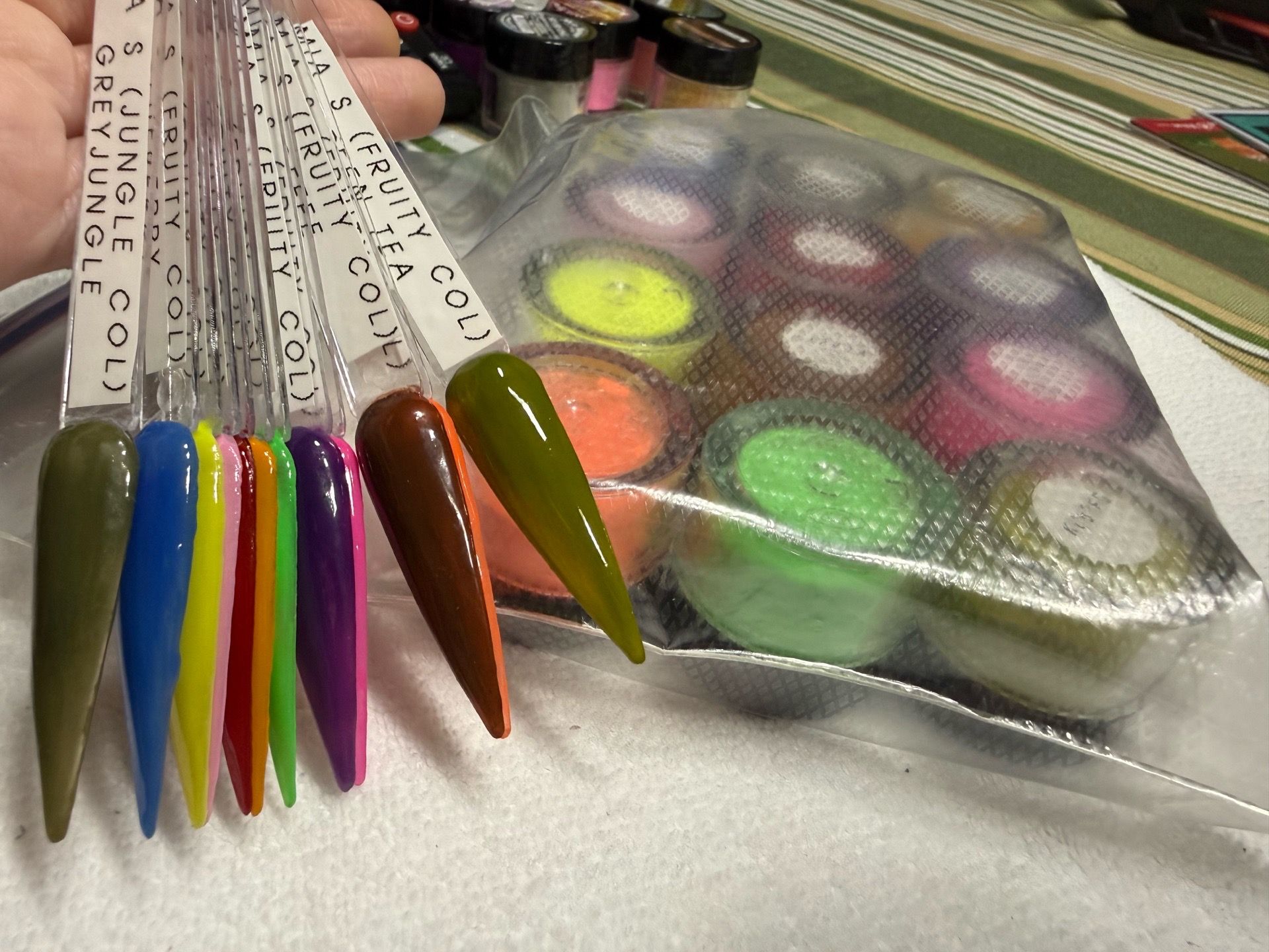 Mia Secret Fruity Acrylic Collection (11 colors) + 1 from jungle collection