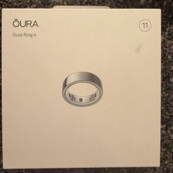 NEW Oura Ring 4 Silver Size 11