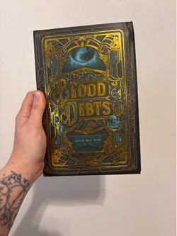 Signed Blood Debts Bookish Box