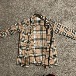 Burberry Long Sleeve Button Up