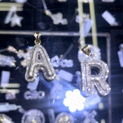 Diamond Letter Pendant 