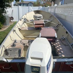 1983 16’ Lund Fishing Boat 