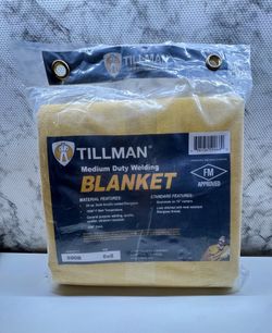Tillman 590B Medium Duty Welding Blanket 6’ x 8’ FM Approved Fiberglass New