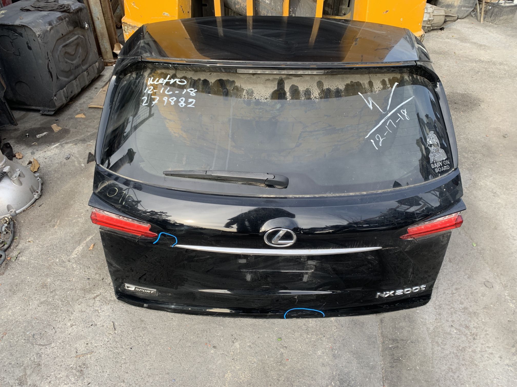 2015-2020 LEXUS NX200 NX300 TAILGATE REAR GATE DOOR
