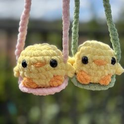 Chicks On Swings 🐣 Handmade 🧶 Crochet 🧶 Plushie 