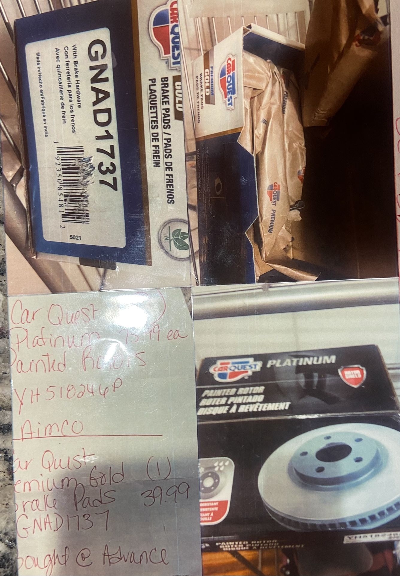 Rotors & Brakes Both $100