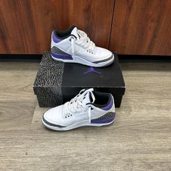 Nike Jordan Retro 3s Iris CT8532-105 Size 7.5 In Box