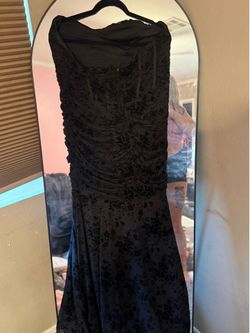 Black prom dress mermaid style size 16W