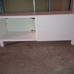 White TV Stand Entertainment 6