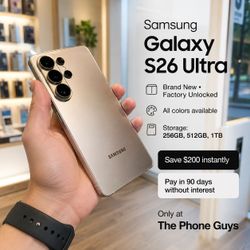 Samsung Galaxy S26 Ultra Factory Unlocked | Brand New | Save $200 Instantly