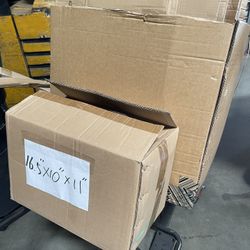 Big lot of Moving and packing boxes  Moving and packing boxes   Lots of boxes all different sizes great for moving and packing   Dimensions of the box