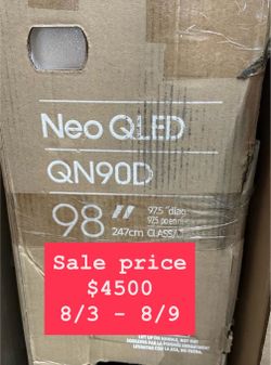 SAMSUNG 98-Inch Class Neo QLED 4K QN90D Series Quantum HDR+, Dolby Atmos, Object Tracking Sound+, Anti-Glare, Gaming Hub, Q-Symphony, Smart TV with Al