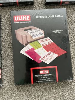 Brand New Uline Laser Labels - 5 Boxes for Sale in Newport ...
