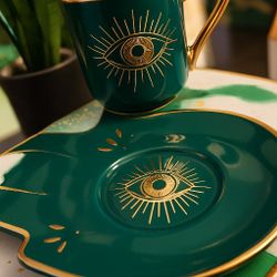 Gift Set Beautiful Ceramic Mug And Saucer 