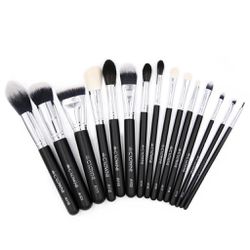 15 Pc Professional Brush Set Makeup Brochas Maquillaje Sombras