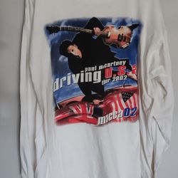 Paul McCartney Driving USA Tour Shirt Xl