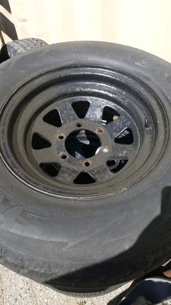 Set of 15" 6 lug rims and tires