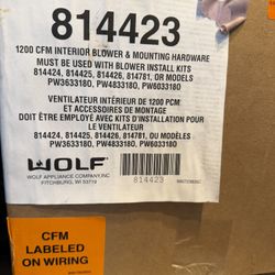 Wolf CFM Internal Blower – New (Opened Box) 