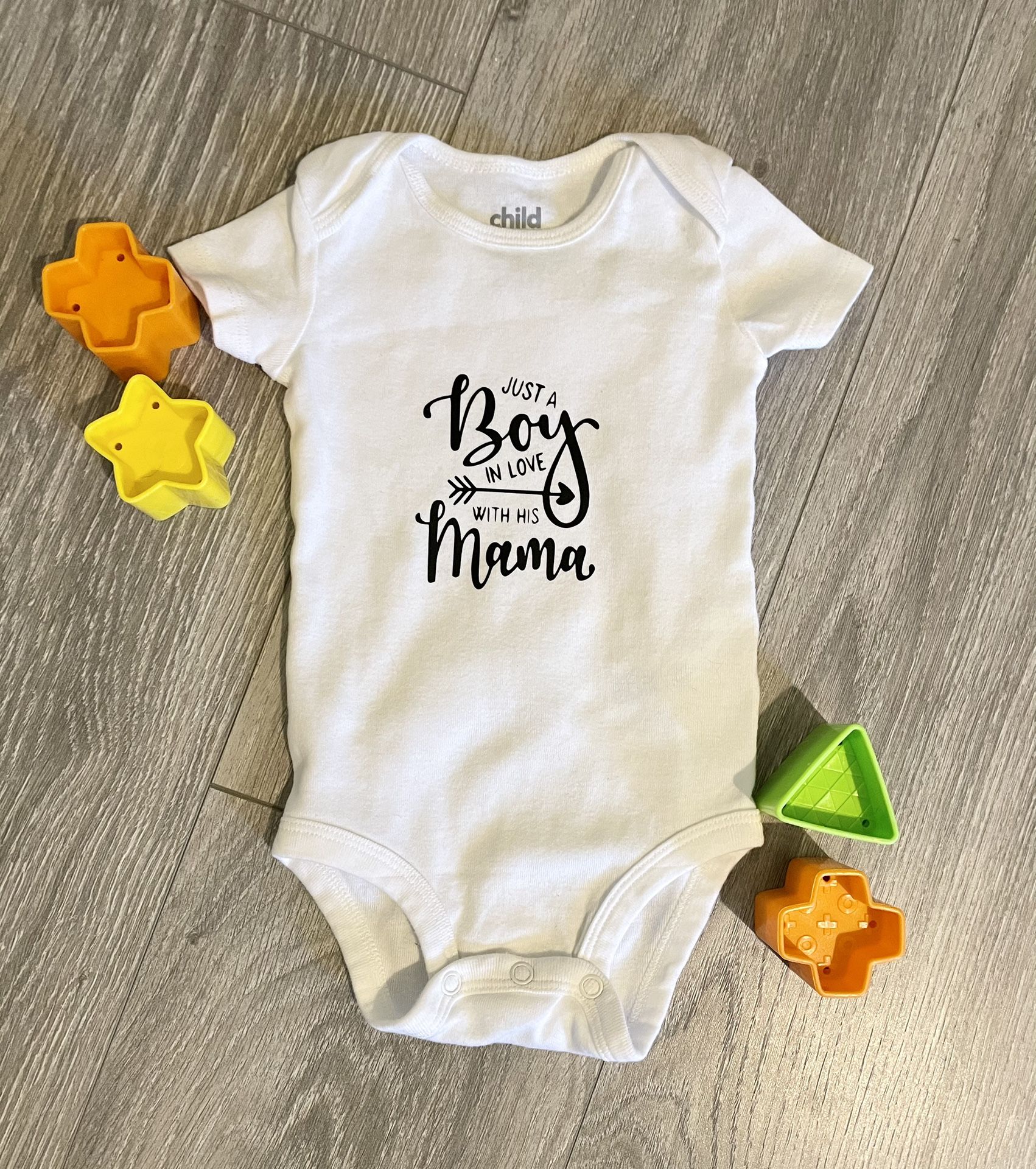 Just A Boy In Love With His Mama Baby Onesie