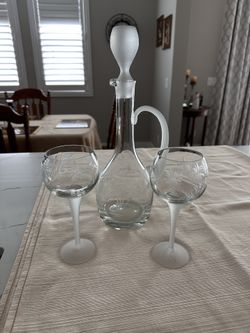 Crystal Wine Decanter Set