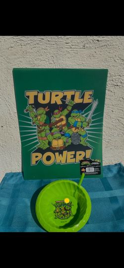 Teenage Mutant Ninja Turtles Flexible Cutting Mat & Sippy Bowl
