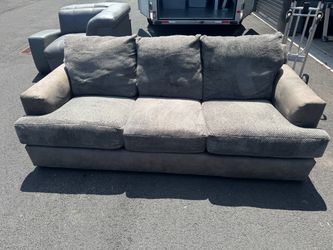 Large Gray 3-Seat Sofa / Couch