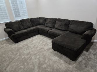 3pc Black Sectional Sofa