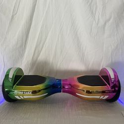 GO TRAX GLIDE Hoverboard Multi Color 6.2 Mph, Self Balancing Feature, LED Lights, and Blue Tooth Connection.