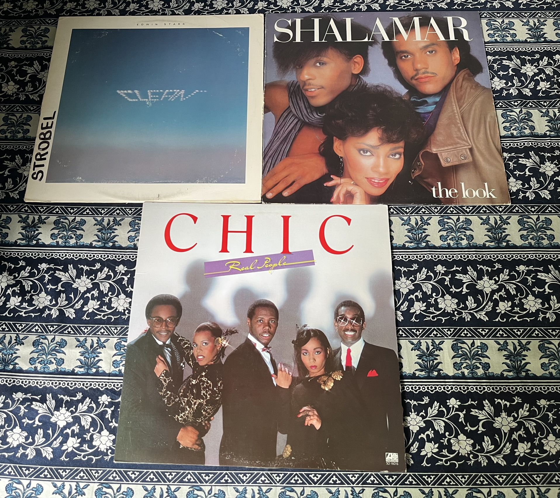 Chic "Real People" Edwin Starr Clean Shalamar "The Look" vinyl records