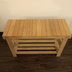 Bamboo Shoe Rack