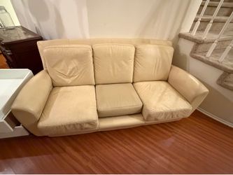 FREE Beige Leather 3 seat couch