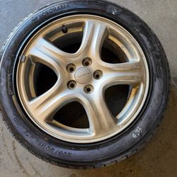 OEM Subaru Wheel OEM - Single Piece Good Tire 16”