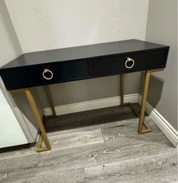 Black desk / vanity / table