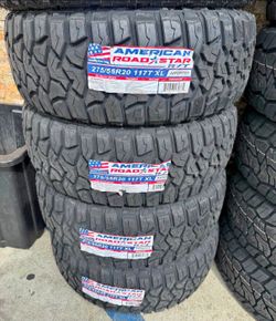 🎖️275 55 20 American Tires Con 50,000 millas de Garantía