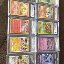 12 graded POKEMON slabs 🔥