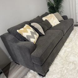 Grey Couch AND love Seat 