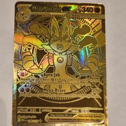 Mega Lucario Ex Mega Hyper Rare