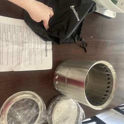 AmazStove Portable Stainless Steel Camping Stove – Lightweight Wood Burning Stove with Storage Bag & Accessories