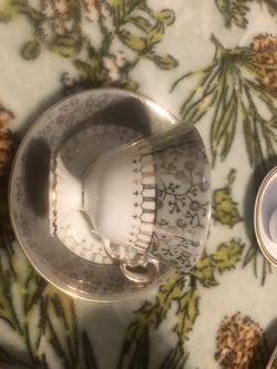 Tea cups and saucers set of 2, ebay $20 a pc