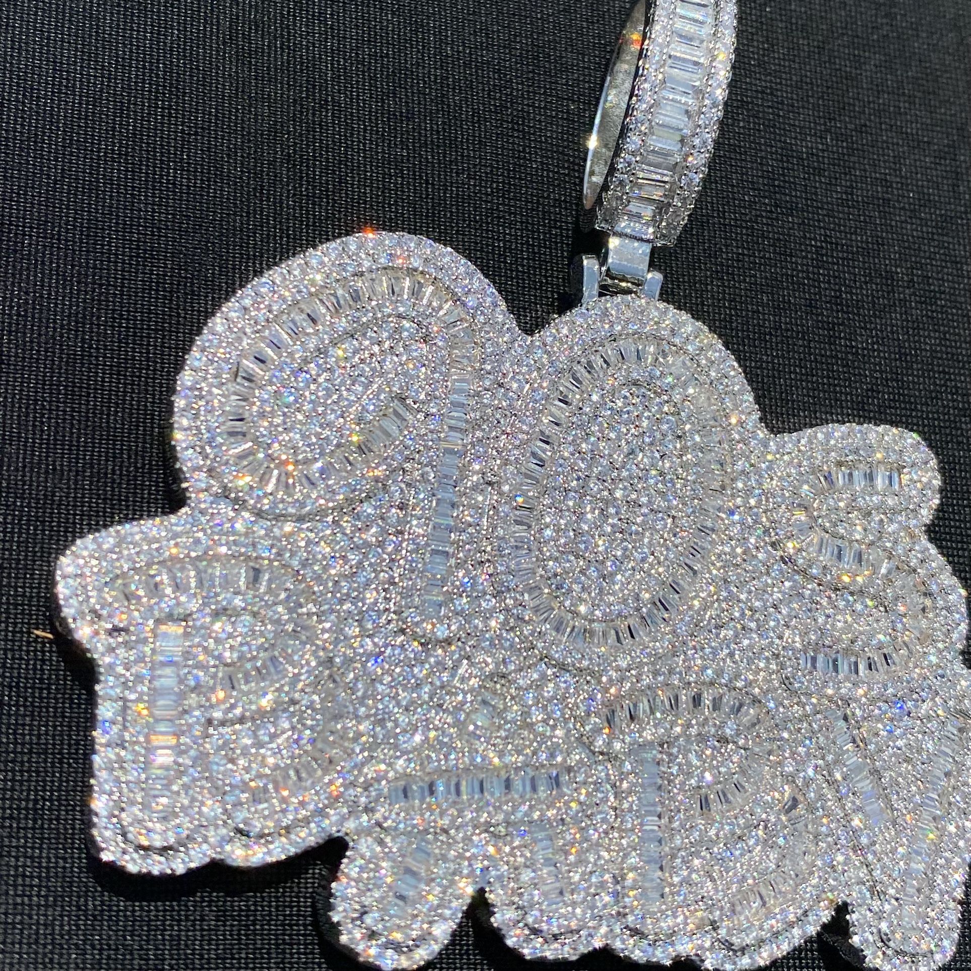 14K Iced Out “90s Baby” Pendant