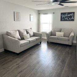 Light Gray Sofa & Love seat Set