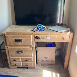 Wooden desk