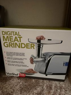VonShef 500W Digital Meat Grinder with Box & All Accessories