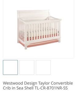 Westwood Design Taylor Convertible Crib – Sea Shell