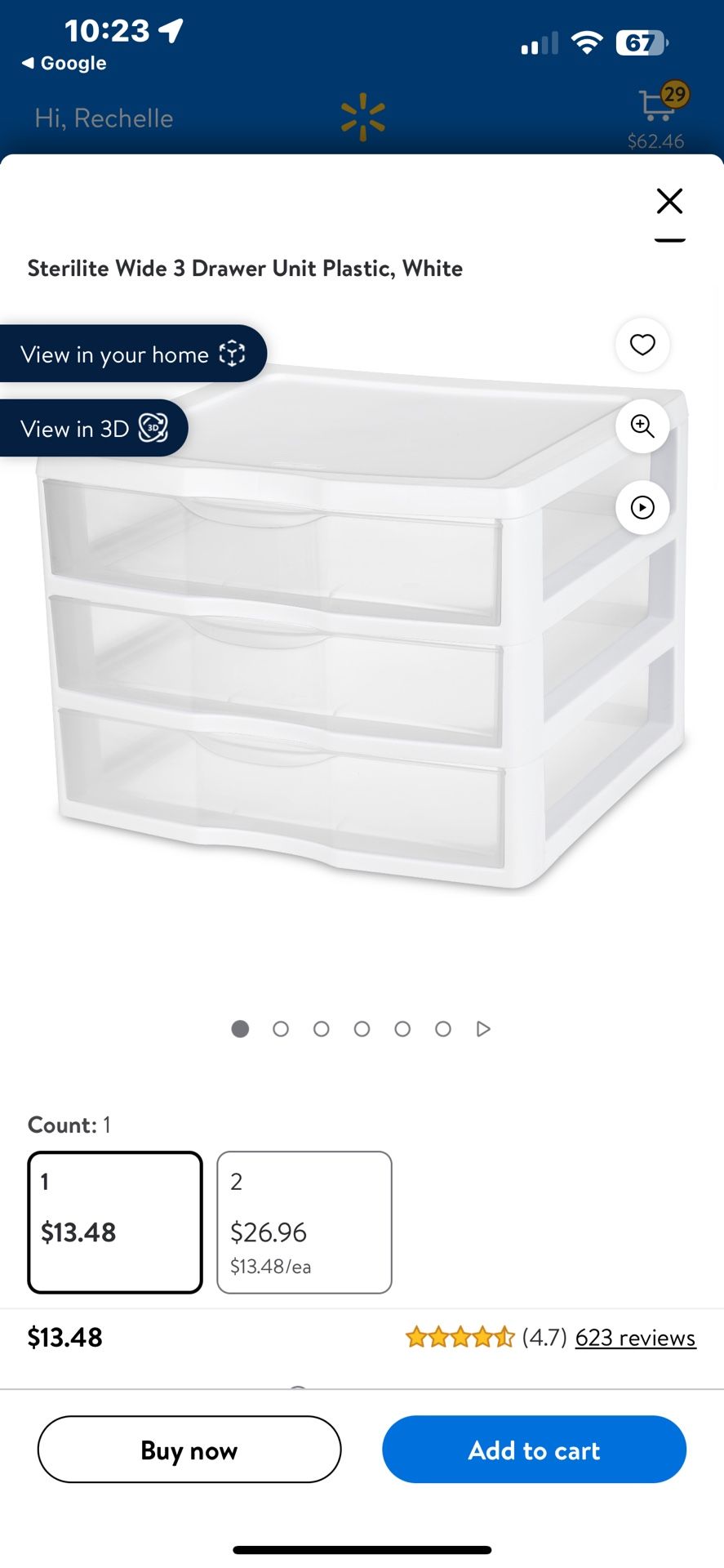 Sertilite Plastic Storage Drawers 