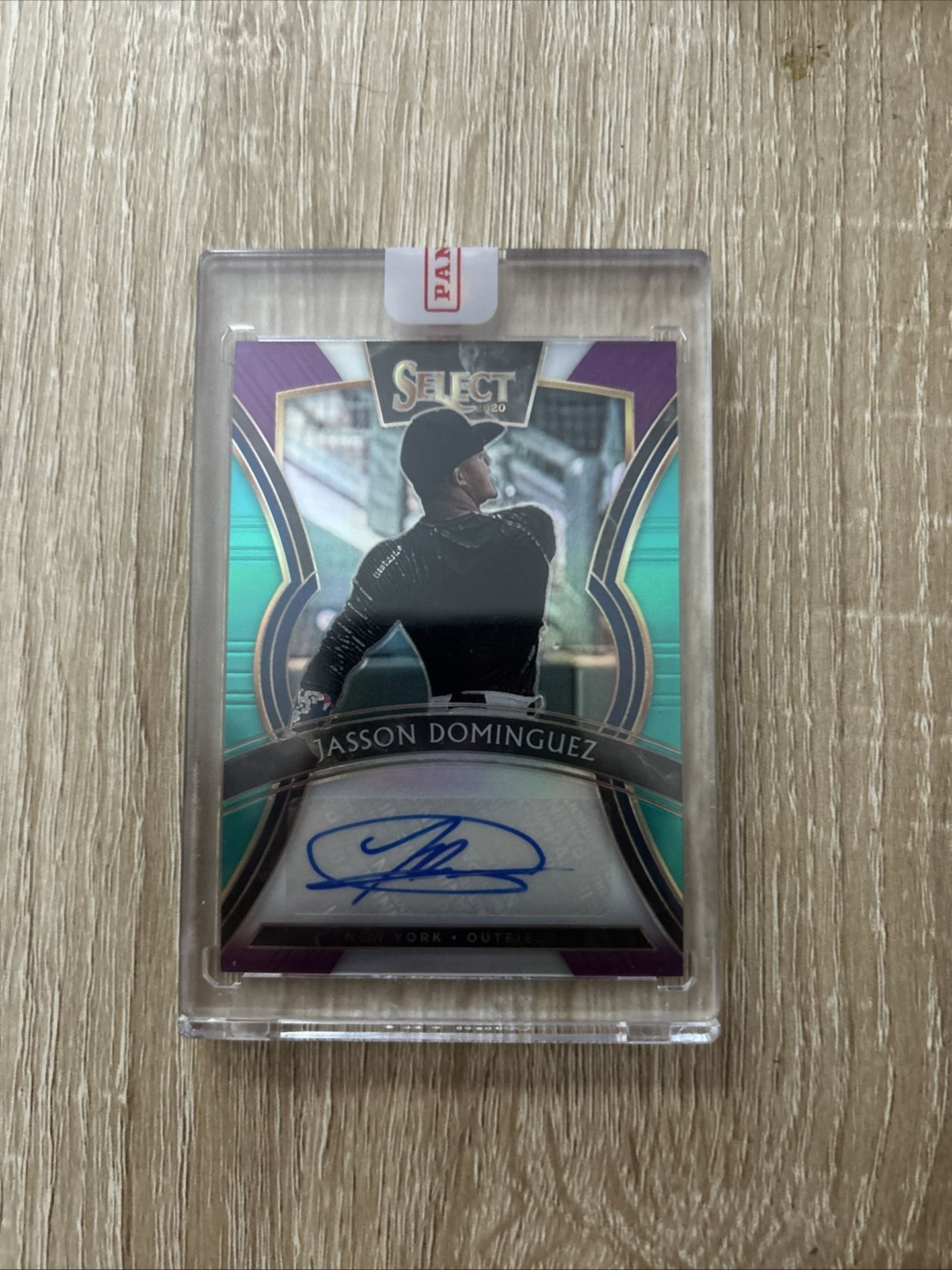2020 Panini Select - Signatures Jasson Dominguez #S-JD Green Prizm /5 (AU, RC)
