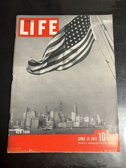 Original Life Magazine April 14, 1941-New York