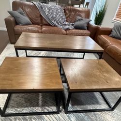 3 Piece Set - Coffee And End Tables